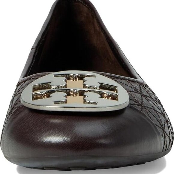 NEW TORY BURCH Leather Claire Quilted Ballet Flats Coco for women 1563mn - Picture 6 of 8